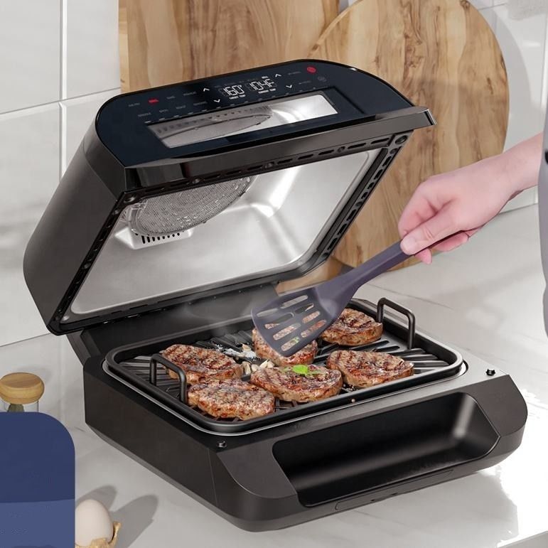 Home Smart 10l 7 w 1 Fryer bez oleju Obserwacja okna Power Xl Air Flyer Fryer Grill