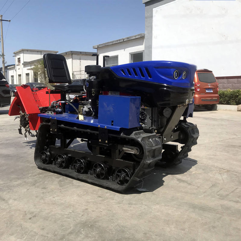Czerwony Błękitny Silnik Dieselowy Traktor Farma Ogród Paddy Field Mini Traktor