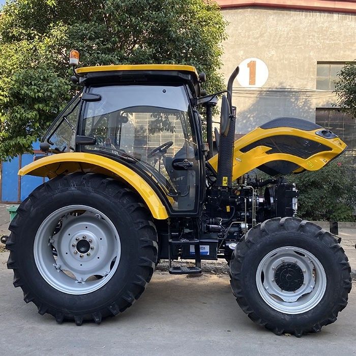 Nowy 2024 Sprzęgło napęd traktor rolniczy 110KM 120KM traktor z kołami z skrzynką biegów