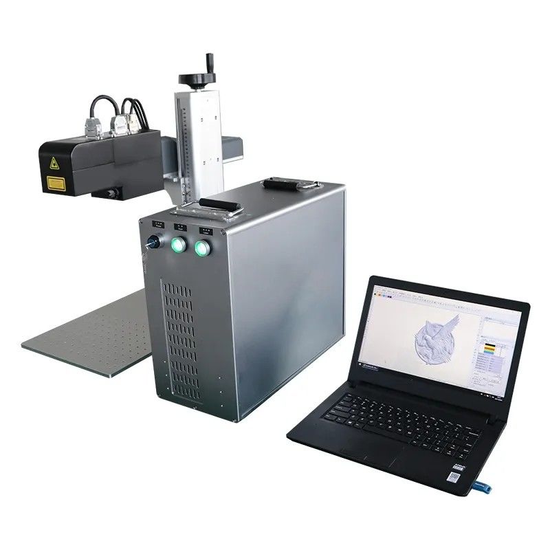 100W Mopa JPT Kolorowa Dynamicznie Skupiana Maszyna do Markowania Laserowego 3D