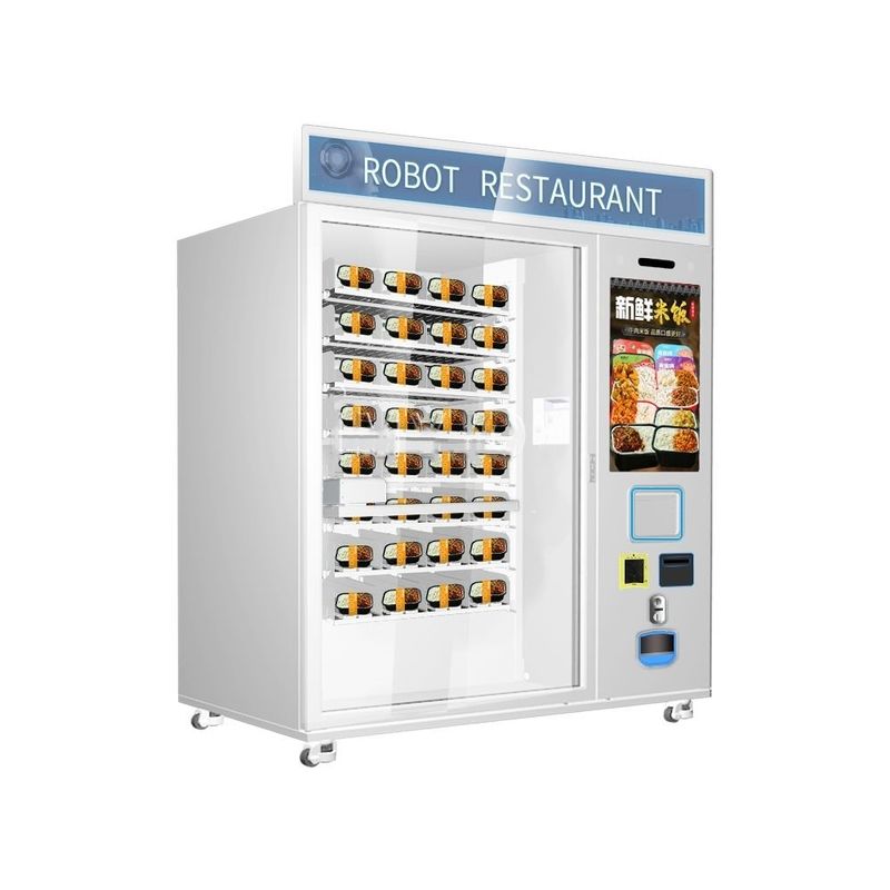 Gorąca sprzedaż Fast Food Kawa Cupcake Automatyczny 32 cali ekran dotykowy Mikrowave Heating Vending Machine