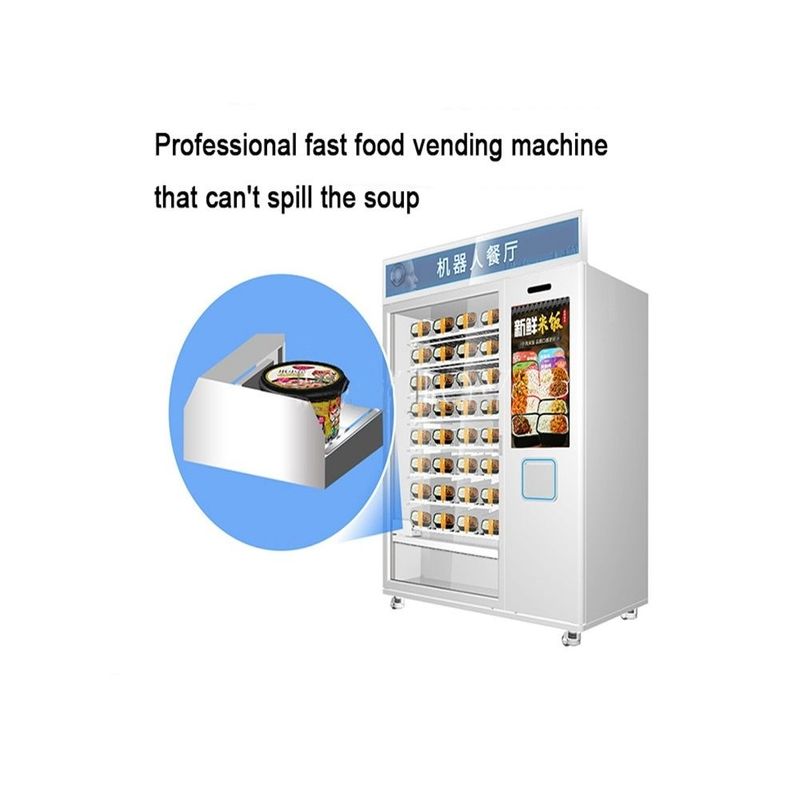 Gorąca sprzedaż Fast Food Kawa Cupcake Automatyczny 32 cali ekran dotykowy Mikrowave Heating Vending Machine
