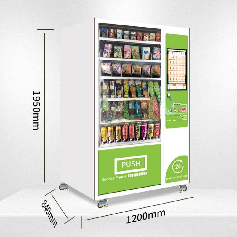 24h samoobsługa Automatyczny ekran dotykowy Kombo Napój Magazyn do sprzedaży przekąsek Dystrybutor Automatique Vendor