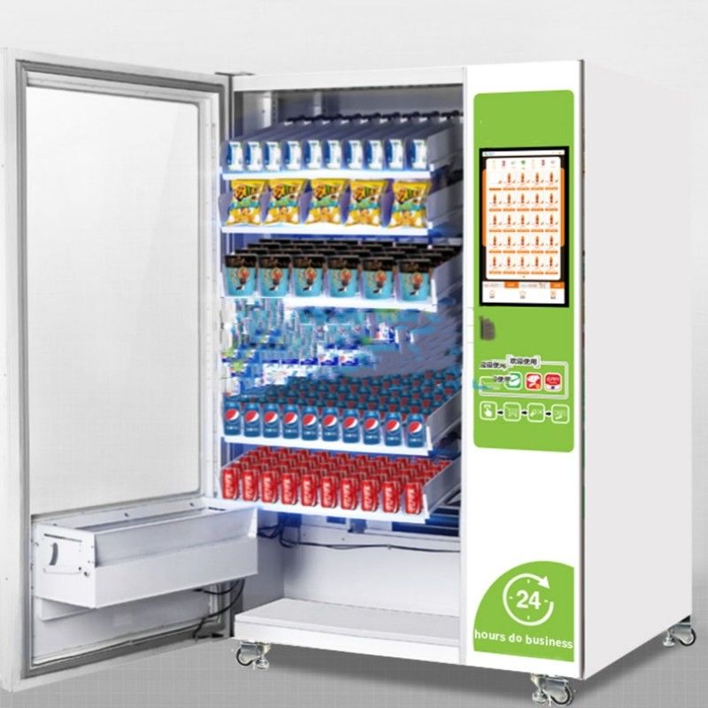 24h samoobsługa Automatyczny ekran dotykowy Kombo Napój Magazyn do sprzedaży przekąsek Dystrybutor Automatique Vendor