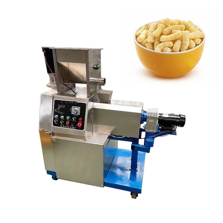 5.5kw Snack Bar Twin Screw Extruder Puffed Corn Chips Snacks Maszyna do robienia jedzenia