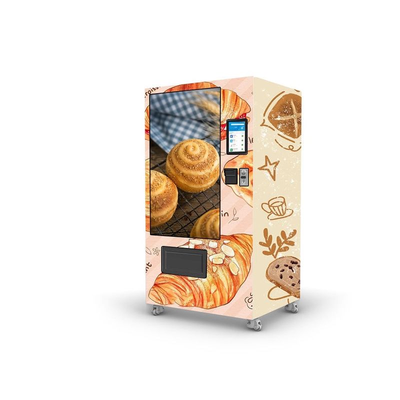50W automatyczny chleb przekąski Produkty spożywcze i napoje Qr płatne automaty