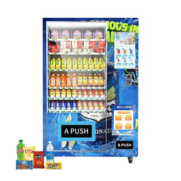 Dostosować system płatności Maszyny do sprzedaży świeżych produktów spożywczych Reducer Worm Gear Papierowe pieniądze / opcje monet